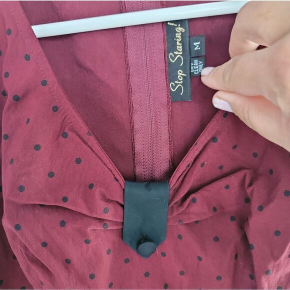 Stop Staring red and black rockabilly dress - Picture 5 of 8